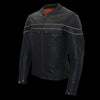 Milwaukee Leather men's Retro Brown ML1408RT Savage sporty crossover leather jacket with vintage design and classic details.