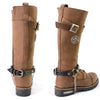 Milwaukee Leather MLA3003 silver biker chain with medallion, designed for motorcycle boots, by HighwayLeather.
