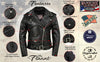 Milwaukee Leather women's black 'The Flaunt' motorcycle style leather jacket with classic design and premium craftsmanship.