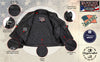 Inside view of Milwaukee Leather men's black Revolve motorcycle jacket with vented design and premium leather construction.