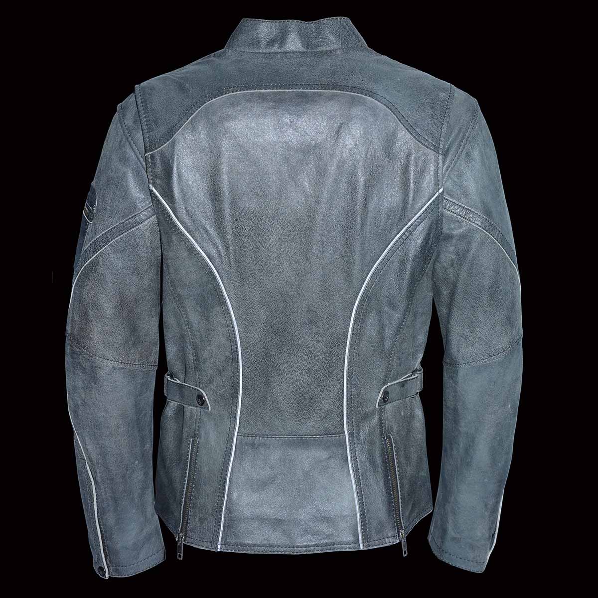 Milwaukee Leather MLL2505 Women's Lightweight Vintage Cafe Racer Jacket ...