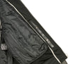 Distressed grey leather women's Milwaukee Leather scooter motorcycle riding vented jacket with front zipper and classic style.