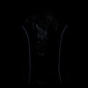 Milwaukee Leather Women's black leather motorcycle vest with V-neck, side lace detail, front snap closure, and classic style.