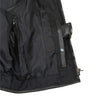 Milwaukee Leather Women's club-style SWAT Rider Leather Vest with single panel back for patches, close-up view.