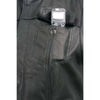 Black women's leather motorcycle vest with "Lashes" design by Milwaukee Leather, featuring concealed dual closure and club style details.