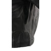 Milwaukee Leather men's black Cool-Tec vented leather scooter jacket with zippered pockets and stylish design.