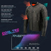 Milwaukee Leather men's black Cool-Tec vented leather scooter jacket with front zipper and collar, stylish men's jacket for riding.