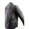 Milwaukee Leather men's black Skelly Racer moto leather jacket with stylish design and premium craftsmanship.