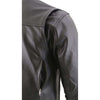Milwaukee Leather men's Cool-Tec black leather motorcycle jacket with utility pockets, scooter style, featuring authentic leather and rugged design.