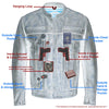 Milwaukee Leather men's distressed brown leather motorcycle jacket, MEN JACKETS style, with visible stitching and rugged design details.