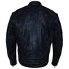 Milwaukee Leather men's distressed brown 2-in-1 leather jacket with zip-off sleeves, casual outerwear with rugged style.