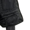 Milwaukee Leather men's black heated motorcycle jacket with venting, made of cowhide leather, featuring battery-powered heating elements.
