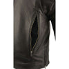 Milwaukee Leather James Brando style black real leather motorcycle jacket for men, featuring biker design and classic fit.