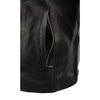 Milwaukee Leather men's black sporty motorcycle jacket with Cool-Tec technology, featuring a sleek design and quilted details.