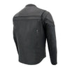 Milwaukee Leather men's black 'Stay Cool' motorcycle jacket with Cool-Tec, sporty design, and leather construction for riding comfort