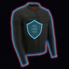 Milwaukee Leather men's black Stay Cool motorcycle jacket with Cool-Tec breathable leather and sporty design.