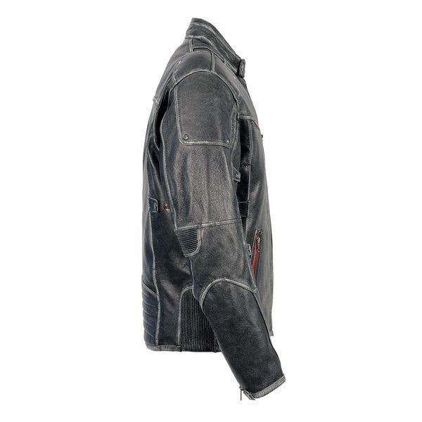 Milwaukee Leather Men's Vintage Leather Chaps - Distressed Cowhide, Zipper Pockets, Adjustable Fit, 5XL - View #11