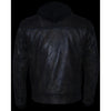 Milwaukee Leather men's distressed brown leather utility jacket with vented design and removable hoodie, featuring multiple pockets.