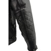 Milwaukee Leather men's black quilted leather scooter jacket with triple vent design, stylish and durable for riding.