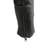 Milwaukee Leather men's black motorcycle jacket with utility pockets, made from premium naked cowhide leather, designed for riding.