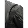 Milwaukee Leather MLM1580 men's black leather scooter jacket with full side laces and vented design, from HighwayLeather.