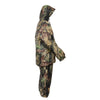 Milwaukee Leather Men's Jungle Camouflage Rain Suit with jacket and pants, lightweight and waterproof for outdoor protection.