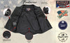 Inside view of Milwaukee Leather Women's Black Vivacious braided motorcycle leather vest, showing detailed stitching and interior lining.