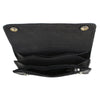 Milwaukee Leather men's 6-inch leather bifold biker wallet with anti-theft stainless steel chain and secure card slots.
