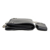 Milwaukee Leather men's 6-inch leather bifold biker wallet with anti-theft stainless steel chain, black leather with detailed stitching.