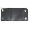 Milwaukee Leather men's 4-inch leather biker wallet with buffalo nickel snaps and anti-theft stainless steel chain.