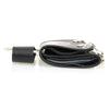 Milwaukee Leather MLW7837 men's 4-inch leather eagle and flag tri-fold wallet with anti-theft stainless steel chain.
