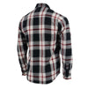 NexGen MNG11625 Men's Black and White with Red Long Sleeve Cotton Flannel Shirt
