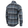 NexGen MNG11626 Men's Black and White with Blue Long Sleeve Cotton Flannel Shirt