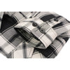 NexGen MNG11644 Men's Black and White Long Sleeve Cotton Flannel Shirt