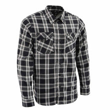 NexGen MNG11646 Men's Black and White Long Sleeve Cotton Flannel Shirt