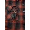 NexGen MNG21607 Women's Casual Red and Black Long Sleeve Cotton Casual Flannel Shirt