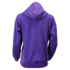 Milwaukee Leather women's distressed purple zip-up hoodie with long sleeves and front pocket, casual jacket by HighwayLeather.