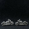 Hot Leathers motorcycle post earrings featuring detailed motorcycle designs, perfect as stylish accessories for motorcycle enthusiasts.