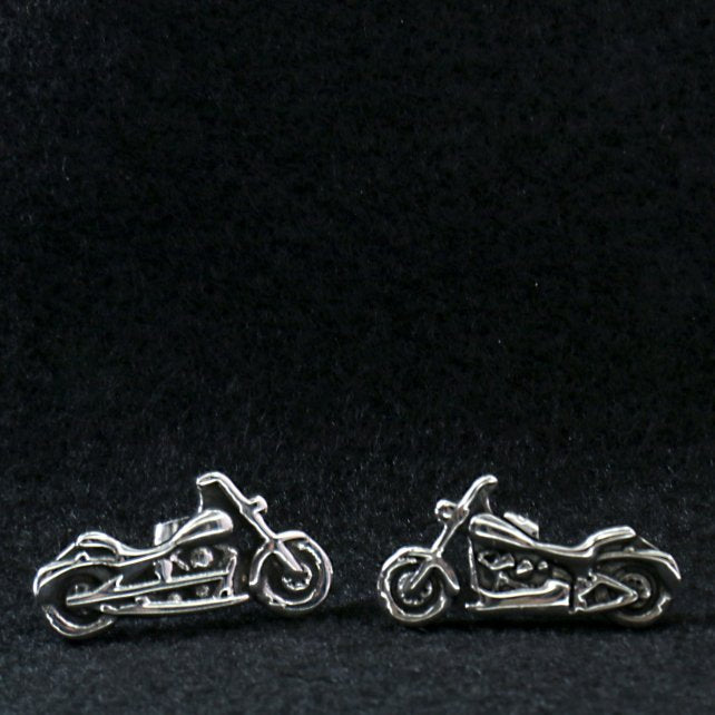 Hot Leathers motorcycle post earrings featuring detailed motorcycle designs, perfect as stylish accessories for motorcycle enthusiasts.