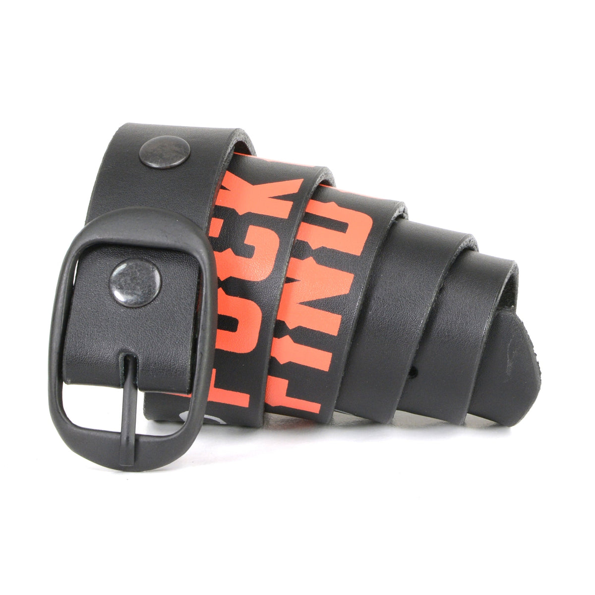 Milwaukee Leather men's black genuine leather belt with 1.5-inch width and interchangeable buckle, featuring the MP7110 design.