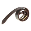 Milwaukee Leather men's light brown genuine leather belt with 1.5-inch width and interchangeable buckle, styled for casual wear.