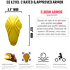 HighwayLeather Milwaukee Leather CE-approved motorcycle elbow armor for jackets, replacement protective padding for motorcycle gear.