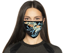 Milwaukee Leather MP7924FM Ladies 'Floral Print' 100 % Cotton Protective Face Mask with Optional Filter Pocket