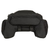 Milwaukee Leather MP8105 black textile motorcycle back rack sissy bar bag with four outer pockets for BIKER BAGS.