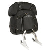 Milwaukee Leather MP8125 large black textile motorcycle sissy bar bag with two compartments, designed for biker bags and motorcycle touring.