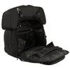 Milwaukee Leather MP8125 large black textile motorcycle sissy bar bag with dual compartments and sturdy straps for bikers.