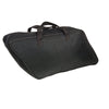 Milwaukee Leather MP8140 black textile slant motorcycle saddlebag inside liner for biker bags, showing interior compartments and material details.