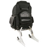 Milwaukee Leather MP8155 large black textile motorcycle sissy bar bag with 5-pocket design, suitable for biker bags and motorcycle storage.