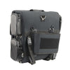 Milwaukee Leather MP8185 large black PVC motorcycle sissy bar bag with four pockets for biker storage and travel essentials.