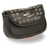 Milwaukee Leather MP8830 Ladies Black Leather Chain Strap Shoulder Bag